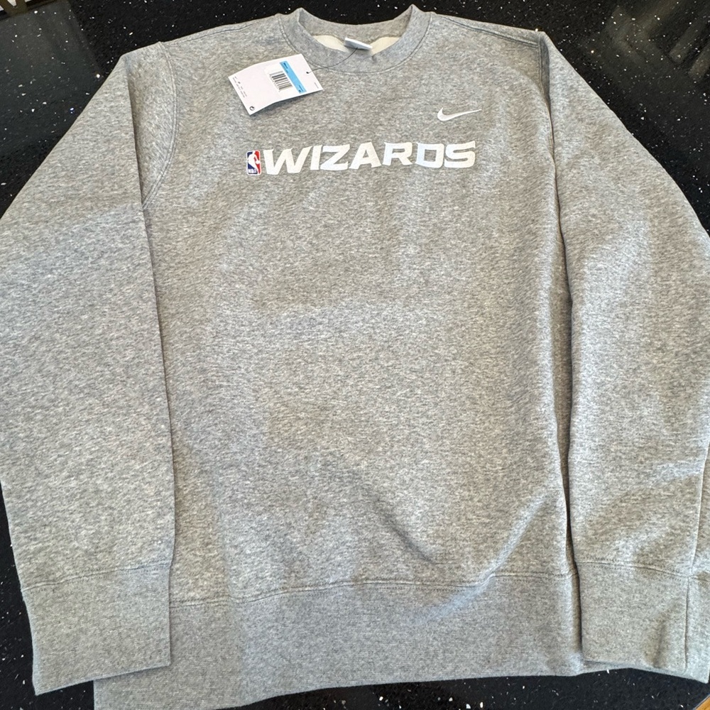 NWT - Nike Gray Washington Wizards Crewneck Sweatshirt